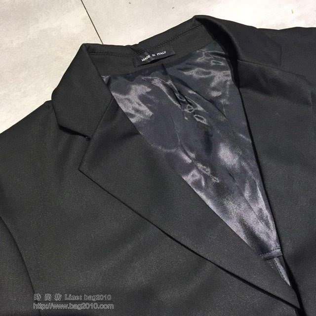 Armani男裝 19春夏新款西裝 阿瑪尼黑色男外套  tzy1610